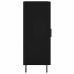 vidaXL Buffet Noir 34 5x34x90 cm Bois d'ingénierie