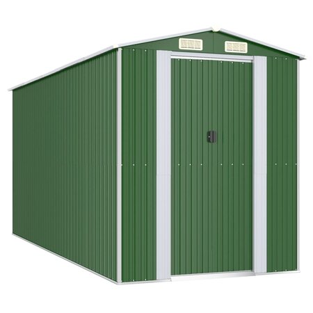 vidaXL Abri de jardin Vert 192x440x223 cm Acier galvanisé