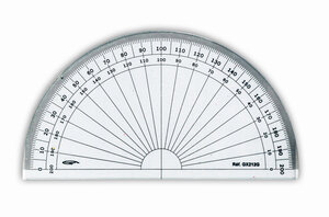 Rapporteur 1/2 cercle grades Ø 13 cm