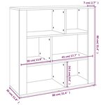 vidaXL Buffet Blanc brillant 80x30x80 cm Bois d'ingénierie
