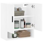 vidaXL Armoire murale blanc 60x31x70 cm bois d'ingénierie