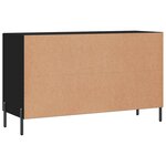vidaXL Buffet noir 100x36x60 cm bois d'ingénierie