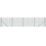 vidaXL Clôture en treillis métallique et piquet d'ancrage vert 1 8x10m