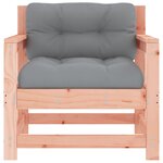 vidaXL Chaises de jardin avec coussins lot de 2 bois massif douglas