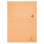 Paquet De 40 + 10 Chemises À Fenêtre Super 160g/m2 - 22x31cm - Couleurs Assorties - X 8 - Exacompta