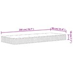 vidaXL Matelas à ressorts bonnell moyen 90x200 cm