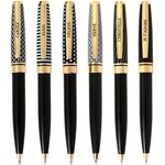 Stylo personnalisé initiale Black & Gold - Lettre G - Draeger