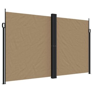 vidaXL Auvent latéral rétractable taupe 200x1000 cm