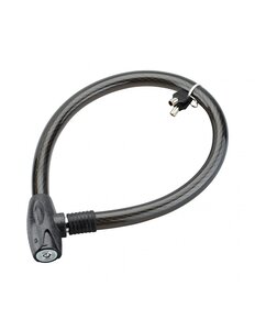 THIRARD - Antivol à clé Scorp câble acier vélo 25mmx0.85m 2 clés noir - THIRARD