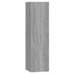 vidaXL Ensemble de meubles TV 4 Pièces Sonoma gris Bois d'ingénierie