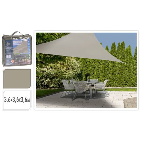 ProGarden Toile d'ombrage 3 6x3 6x3 6 m Sable Triangle