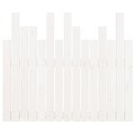 vidaXL Tête de lit murale Blanc 95 5x3x80 cm Bois massif de pin