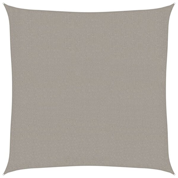 vidaXL Voile d'ombrage 160 g/m² carré gris clair 3x3 m PEHD