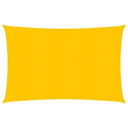 vidaXL Voile d'ombrage 160 g/m² Jaune 3x5 m PEHD