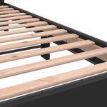 vidaXL Cadre de lit sans matelas noir 180x200 cm