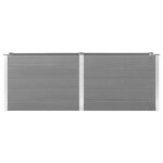 vidaXL Lit surélevé de jardin 250x50x91 cm WPC Gris