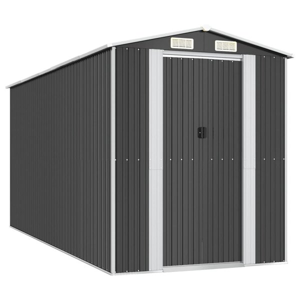 vidaXL Abri de jardin Anthracite 192x440x223 cm Acier galvanisé