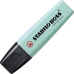 Blister 1 surligneur stabilo boss original pastel - touche de turquoise stabilo