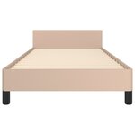 vidaXL Cadre de lit avec tête de lit Cappuccino 90x200 cm Similicuir