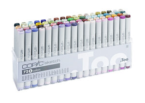 Set 72 marqueurs Manga Copic Sketch Set E