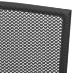vidaXL Chaises d'extérieur lot de 4 Design maillé Anthracite Acier