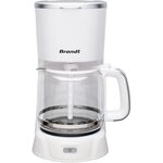 Cafetière électrique - Blanc et Silver - 1 8 L - 1100 W - 18 tasses
