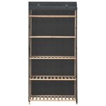 vidaXL Garde-robe Gris 79 x 40 x 170 cm Tissu