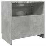 vidaXL Armoire d'évier gris béton 59x37x59 cm Bois d'ingénierie
