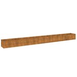 vidaXL Lit surélevé de jardin 482x50x36 cm acier corten