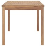vidaXL Table à dîner de jardin 160x80x77 cm Bois de teck solide