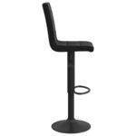 vidaXL Tabourets de bar lot de 2 noir velours