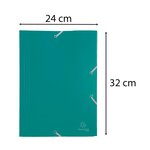 Chemise À Élastique 3 Rabats Polypropylène 4/10e Opaque Eco - A4 - Vert - X 30 - Exacompta