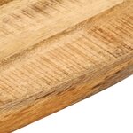 vidaXL Dessus de table 80x80x2 5 cm bord vif bois massif manguier brut