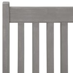 vidaXL Mobilier à dîner de jardin 5 Pièces Bois d'acacia massif Gris