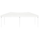 vidaXL Tente de réception pliable Blanc 3x6 m