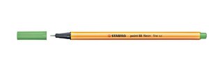 Stylo-Feutre POINT 88 Pointe Fine 0,4 mm Vert FLUO STABILO
