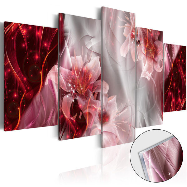 Tableau sur verre acrylique - incarnadine comet [glass] l x h en cm 100x50