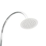 vidaXL Douche de jardin Blanc Bois