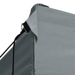 vidaXL Tente de réception pliable avec 4 parois 3x6 m Acier Anthracite