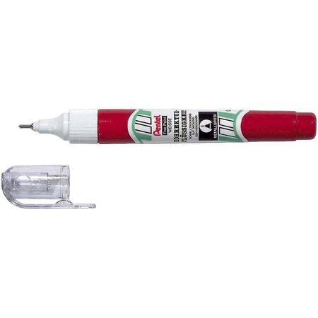 Stylo correcteur pentex micro pocket zl63w  blanc x 10 pentel