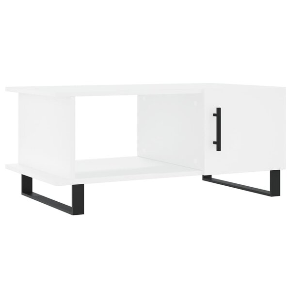 vidaXL Table basse blanc 90x50x40 cm bois d'ingénierie