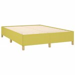 vidaXL Cadre de lit Vert 140 x 200 cm Tissu