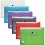 Paquet de 5 enveloppes extensibles à pression en polypropylène HAWAÏ pour format A4  coloris assortis