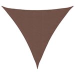 vidaXL Voile de parasol tissu oxford triangulaire 4 5x4 5x4 5 m marron