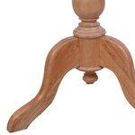 vidaXL Table d'appoint Naturel 50 x 50 x 65 cm Bois d'acajou massif