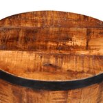 vidaXL Tabouret sablier Bois de manguier brut