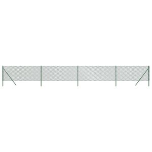vidaXL Clôture en mailles de chaîne vert 1 1x10 m