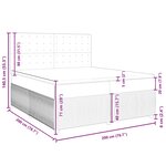 vidaXL Sommier à lattes de lit avec matelas Marron foncé 200x200 cm