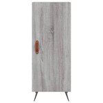 vidaXL Buffet Sonoma gris 34 5x34x90 cm Bois d'ingénierie