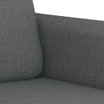 vidaXL Ensemble de canapés 3 Pièces avec coussins Gris foncé Tissu